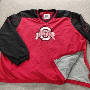 Vintage 58 Sports Ohio State Buckeyes 3XL Lined Pullover Jacket Windbreaker GIII